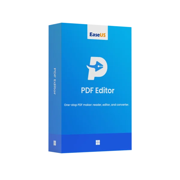 EaseUS PDF Editor software box for Windows displayed at Nexcel’s showroom in Bahrain, EaseUS PDF Editor is a one-stop PDF Editor maker, reader, editor, and converter.